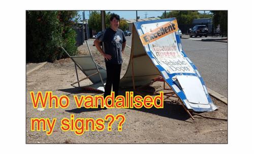 Who Vandalised my signs?